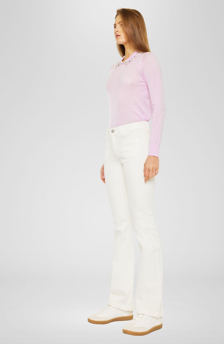 KanCan Yamilet Mid Rise Bootcut Jeans, Alternate, color, White