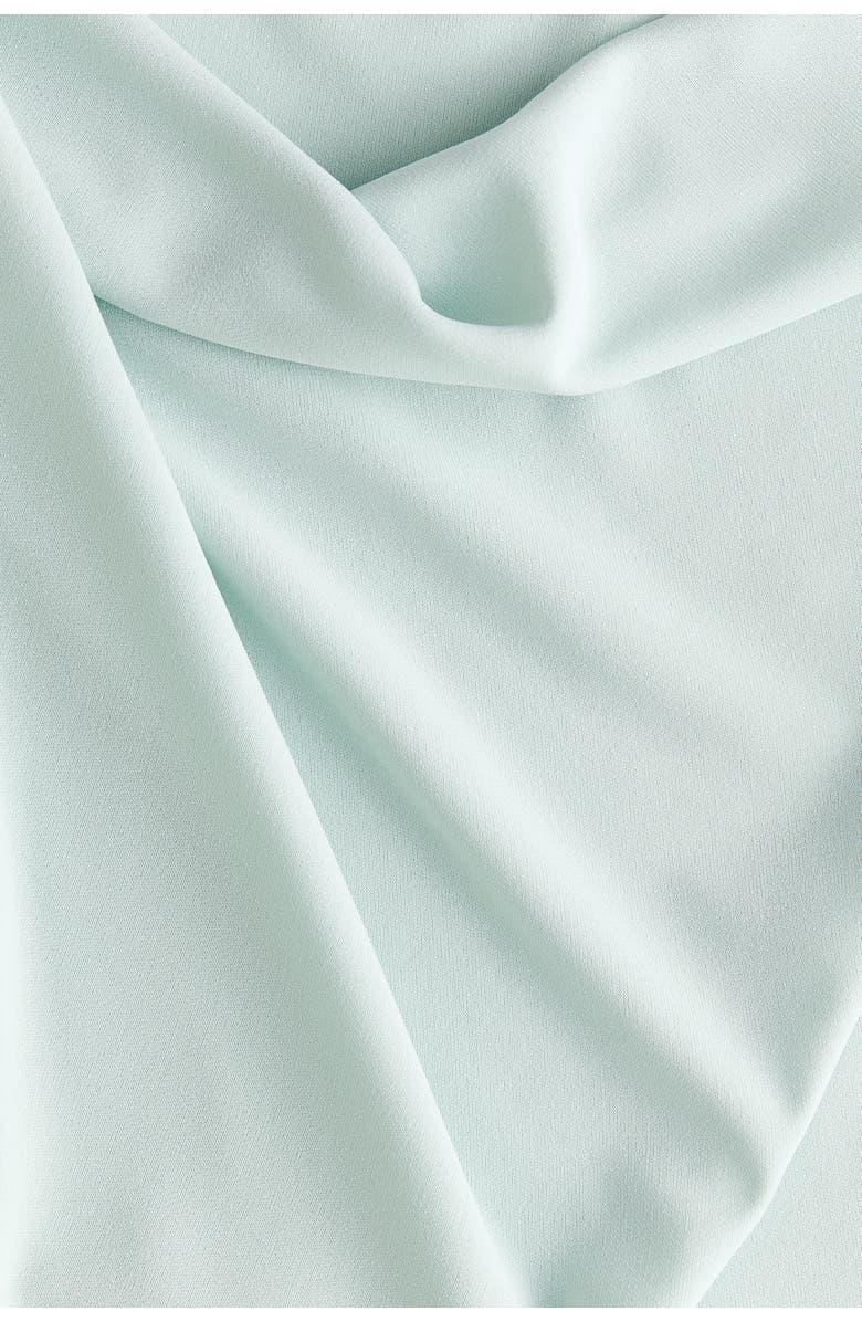 H&M Asymmetric Cowl-neck Dress, Alternate, color, Light Turquoise