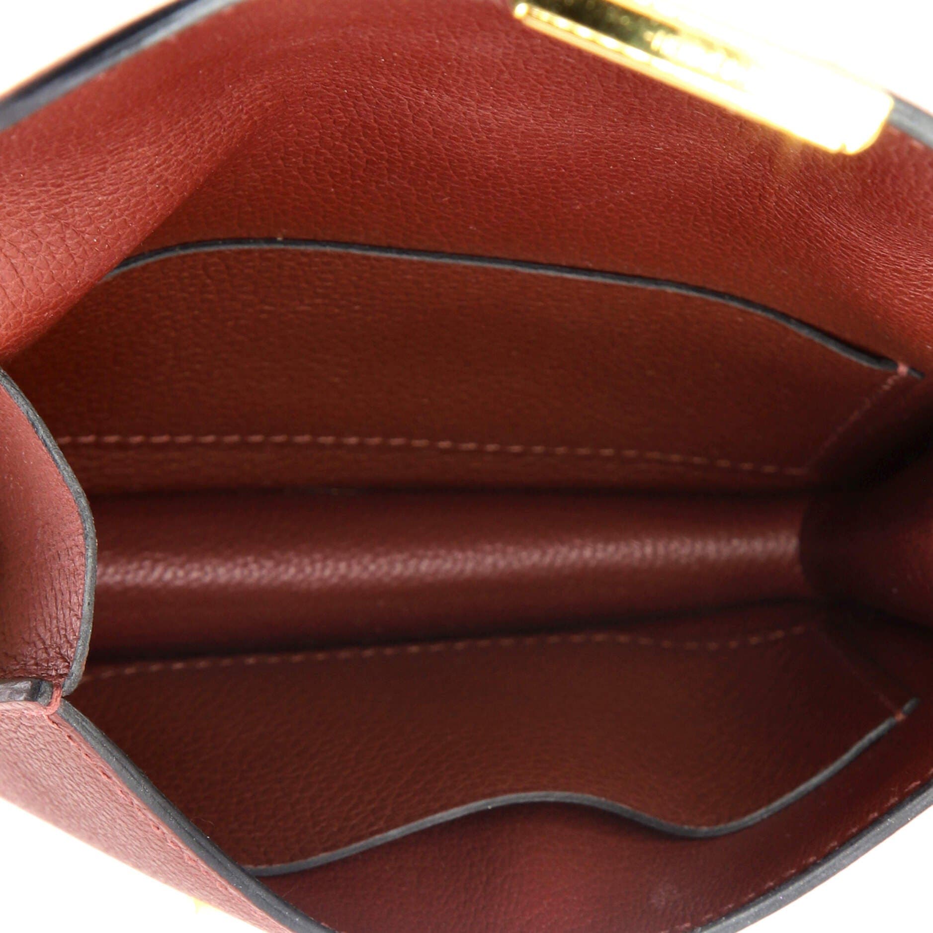 Pre-Owned Hermes Constance Slim Wallet Evercolor, Alternate, color, 