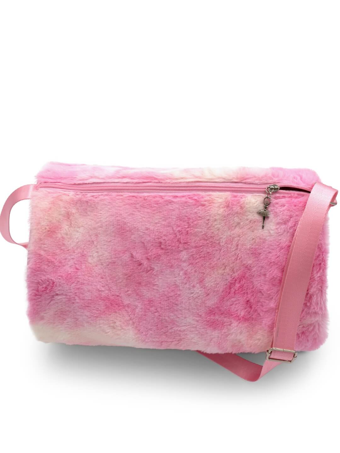 Faux Fur Dance Duffle, Alternate, color, pink