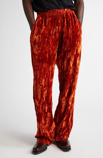 大人気！まとめ一覧 Martine Rose Crushed Velvet Extended Wide Leg Track Pants パンツ