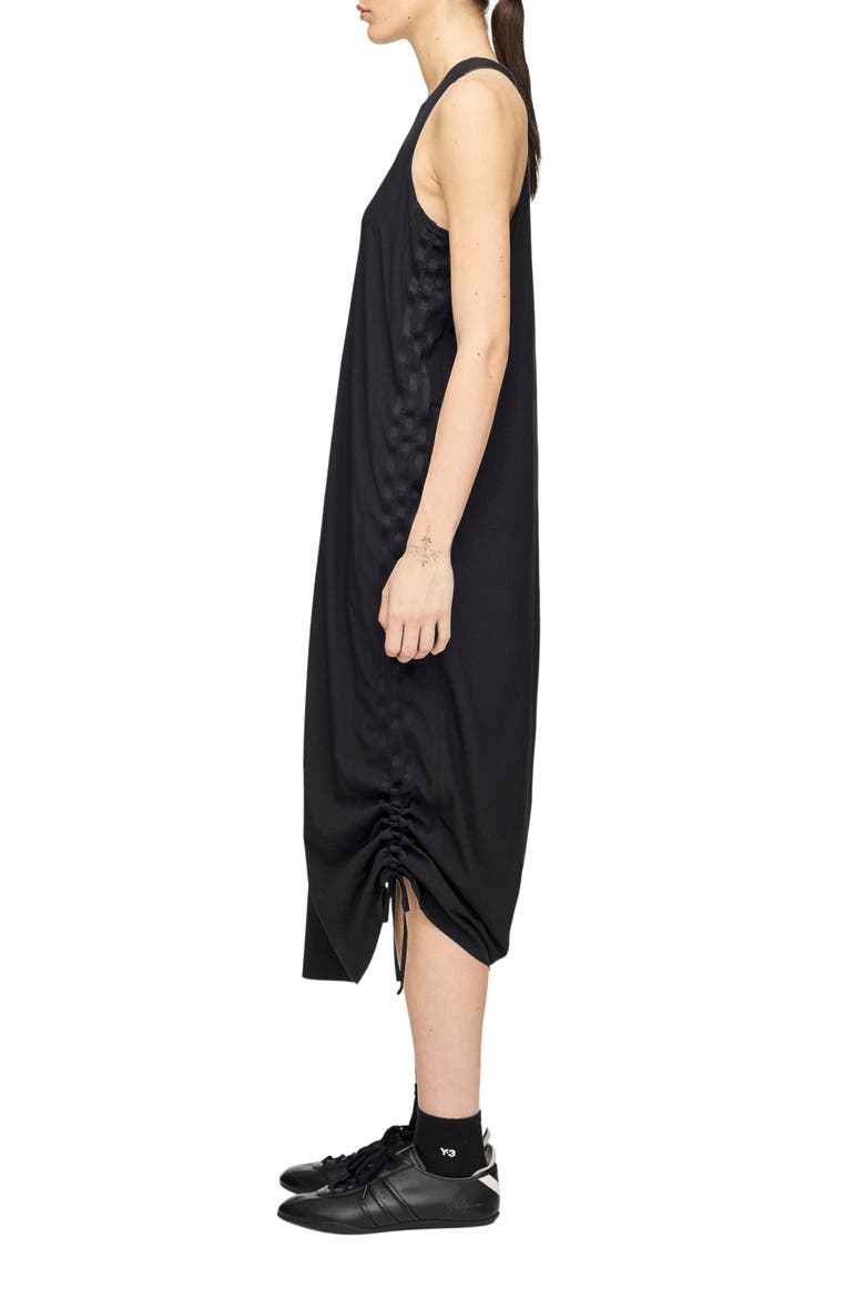 Racer Cinch Dress, Alternate, color, BLACK