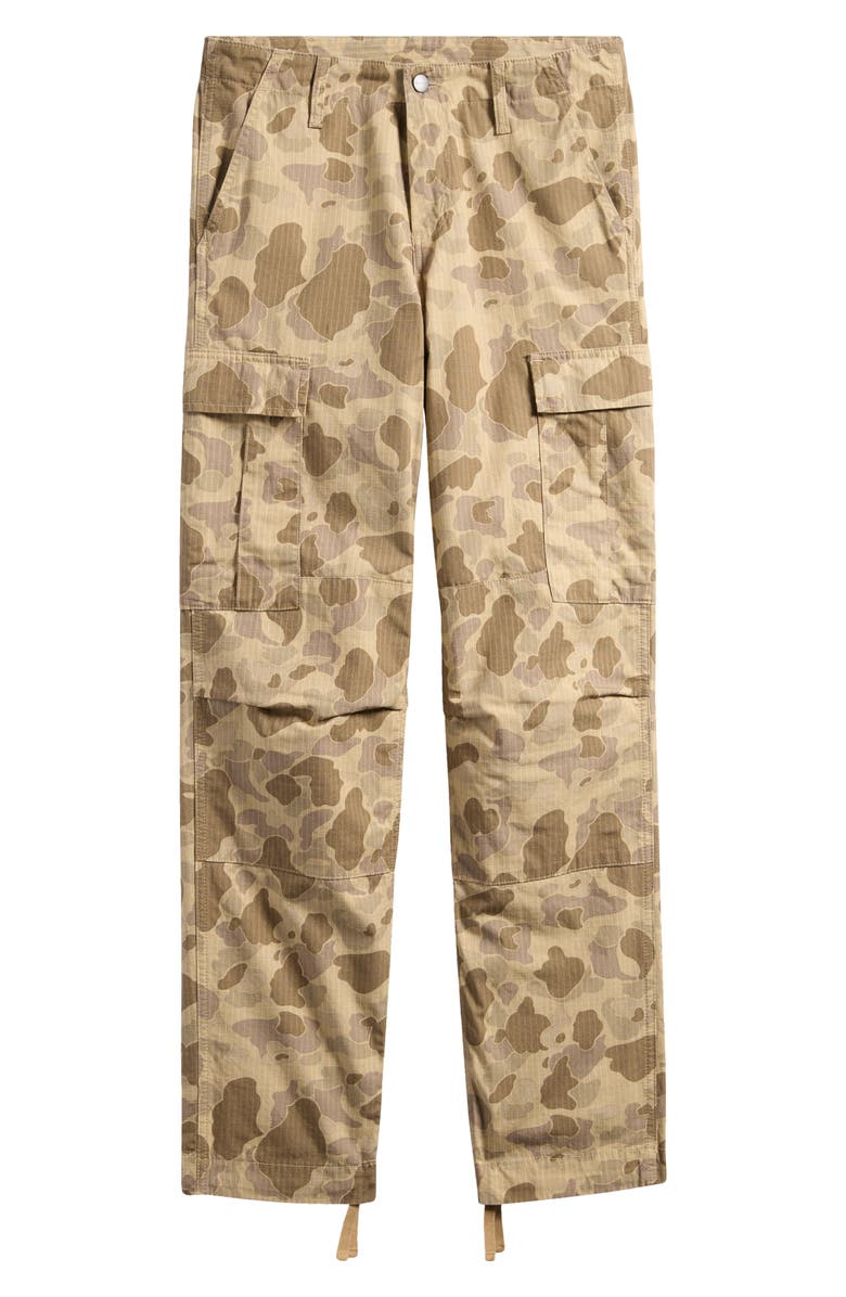 Carhartt Work In Progress Men's Camo Ripstop Cargo Pants, Alternate, color, Camo Duck Desert Rinsed