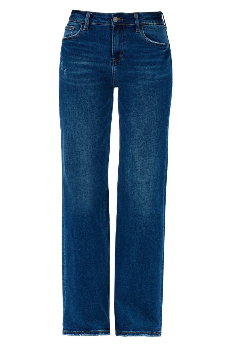 Mid Rise Wide Leg Jeans, Alternate, color, DARK BLUE