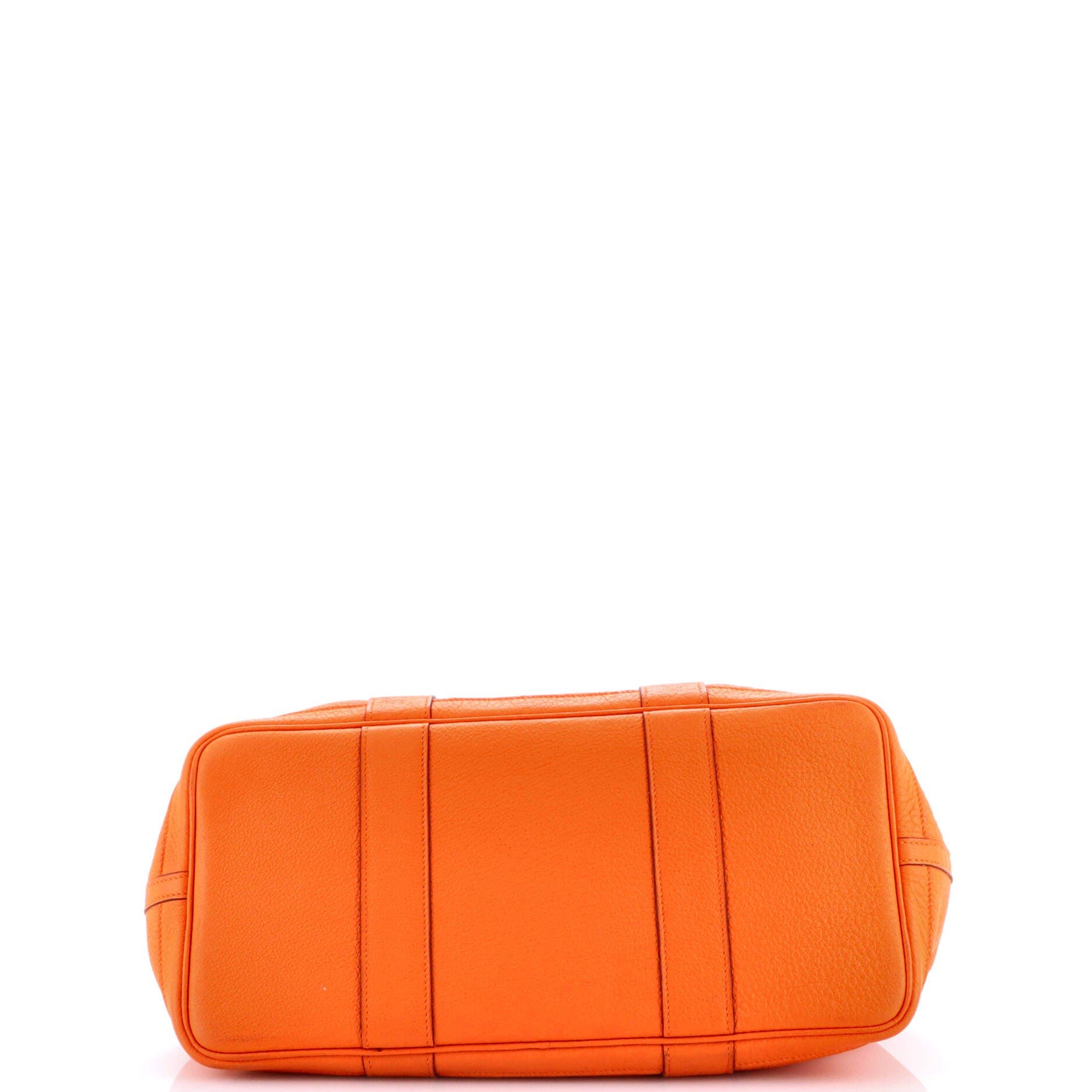 Pre-Owned Hermes Garden Party Tote Leather 36, Alternate, color, Orange H