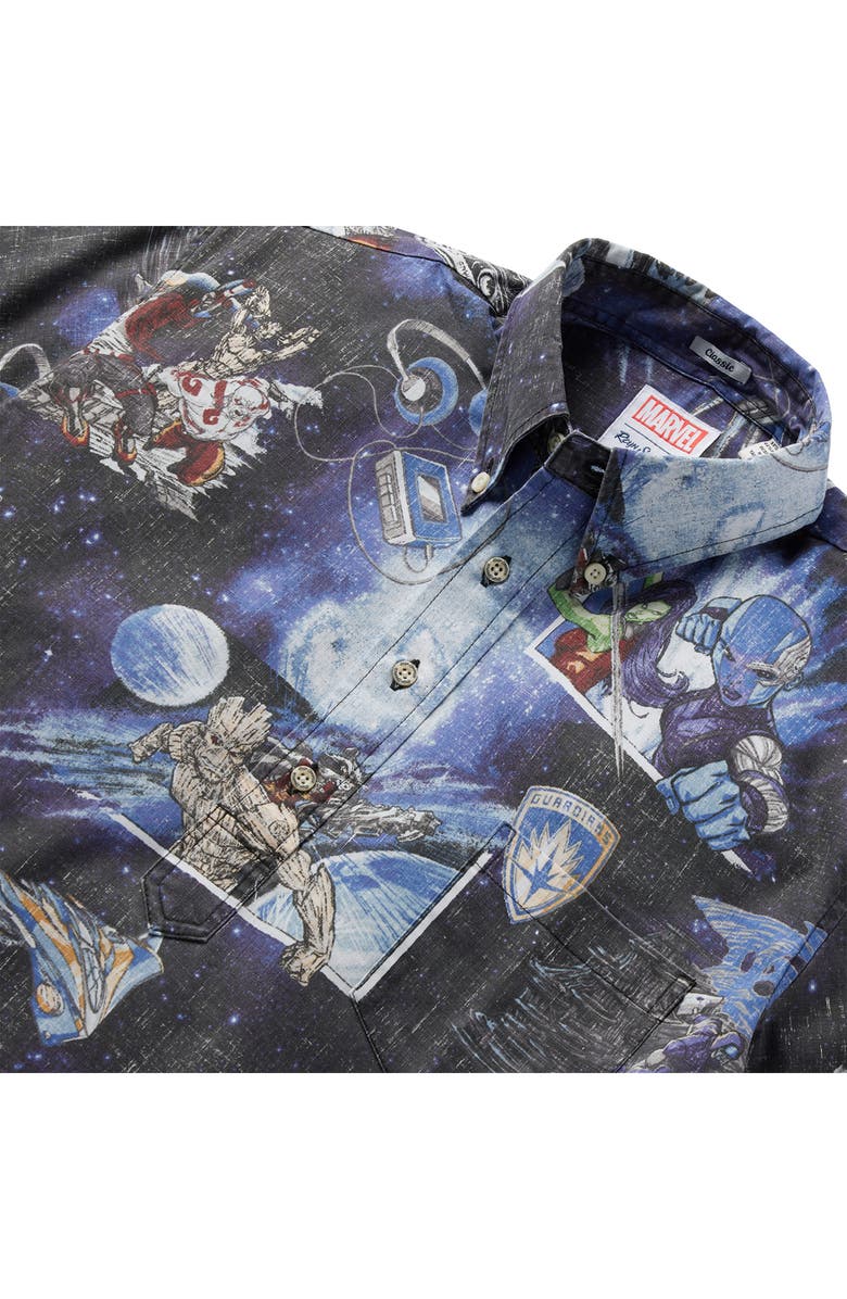 Reyn Spooner Gaurdians of the Galaxy Classic Fit Short Sleeve Button-Down Pullover Shirt, Alternate, color, 