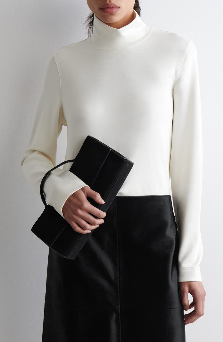 COS Elmas Mock Neck Long Sleeve Top, Main, color, 