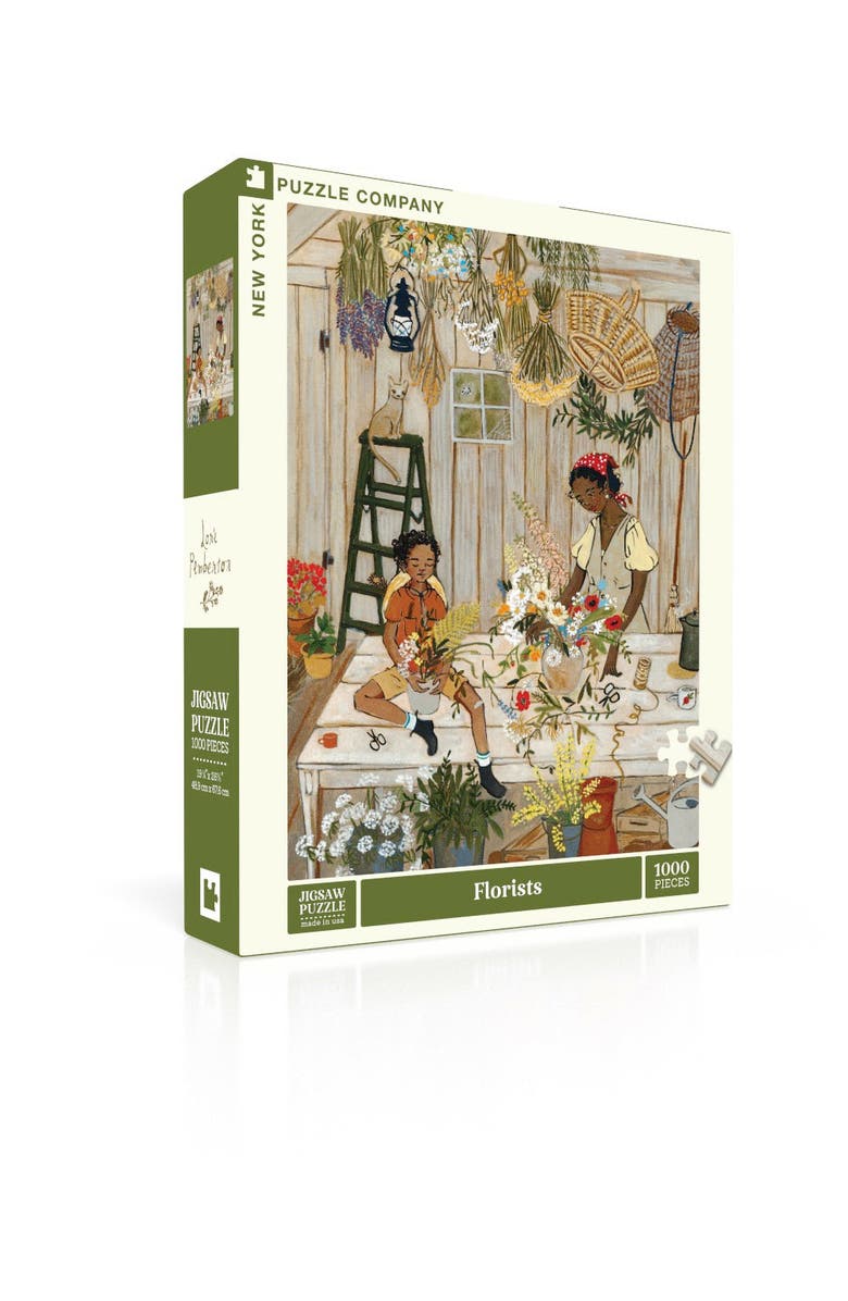 NEW YORK PUZZLE COMPANY Florists 1000 Piece Puzzle, Alternate, color, NO COLOR