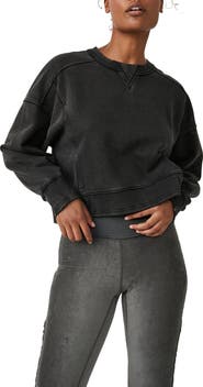 Free People Intercept Cotton Blend Sweatshirt