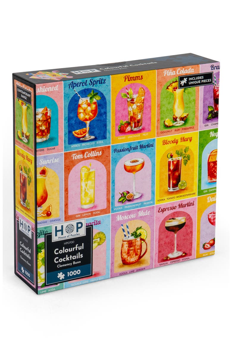 Colourful Cocktails 1,000-Piece Jigsaw Puzzle, Main, color, NONE