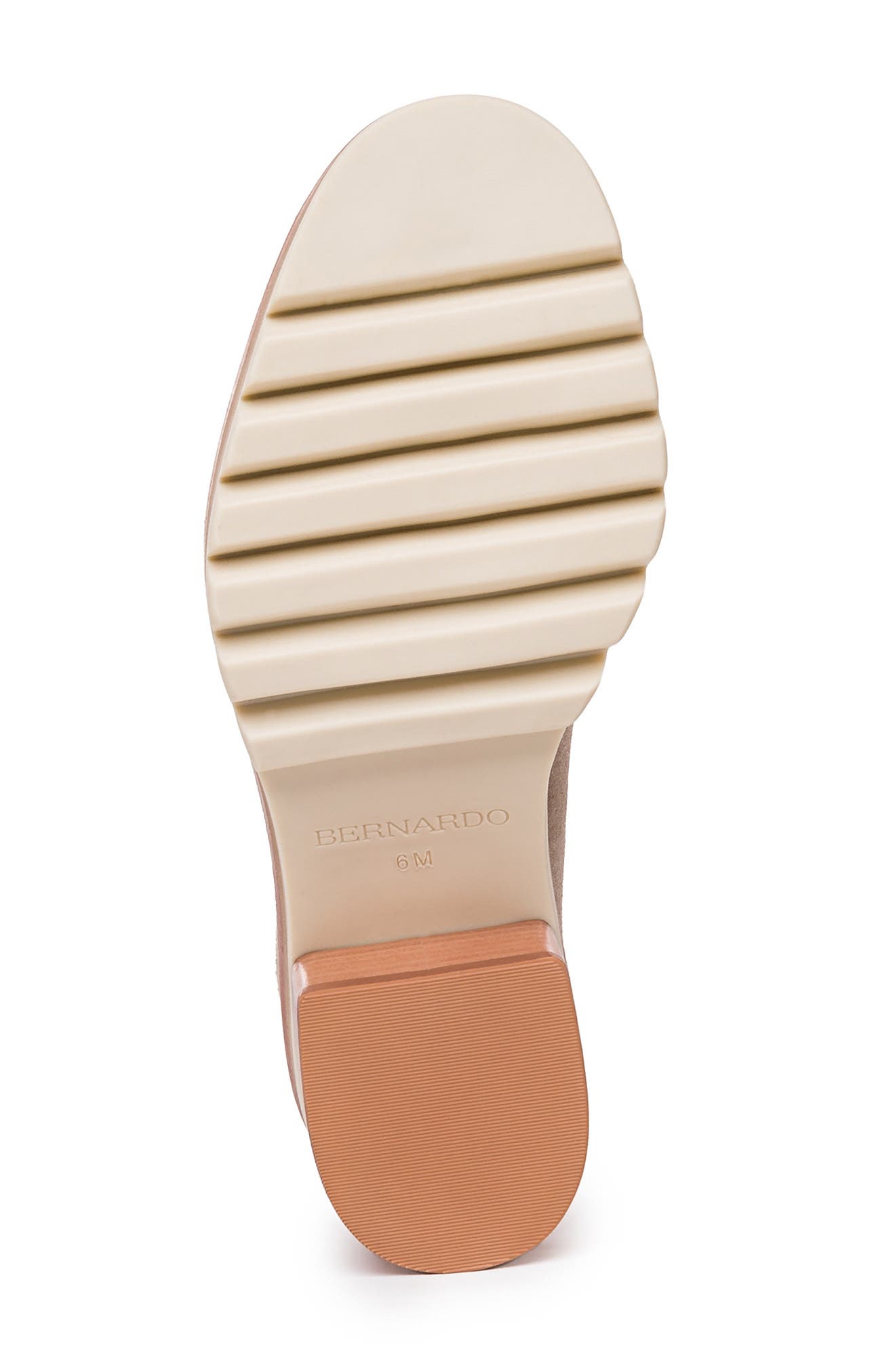 Bernardo Footwear Bernardo Selma Leather Loafer Pump, Alternate, color, Clay