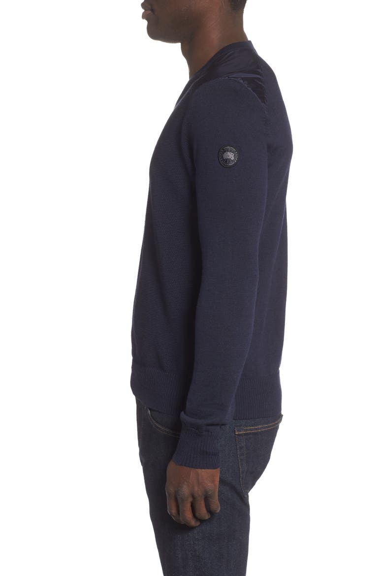 McLeod V-Neck Regular Fit Merino Wool Sweater, Alternate, color, NAVY