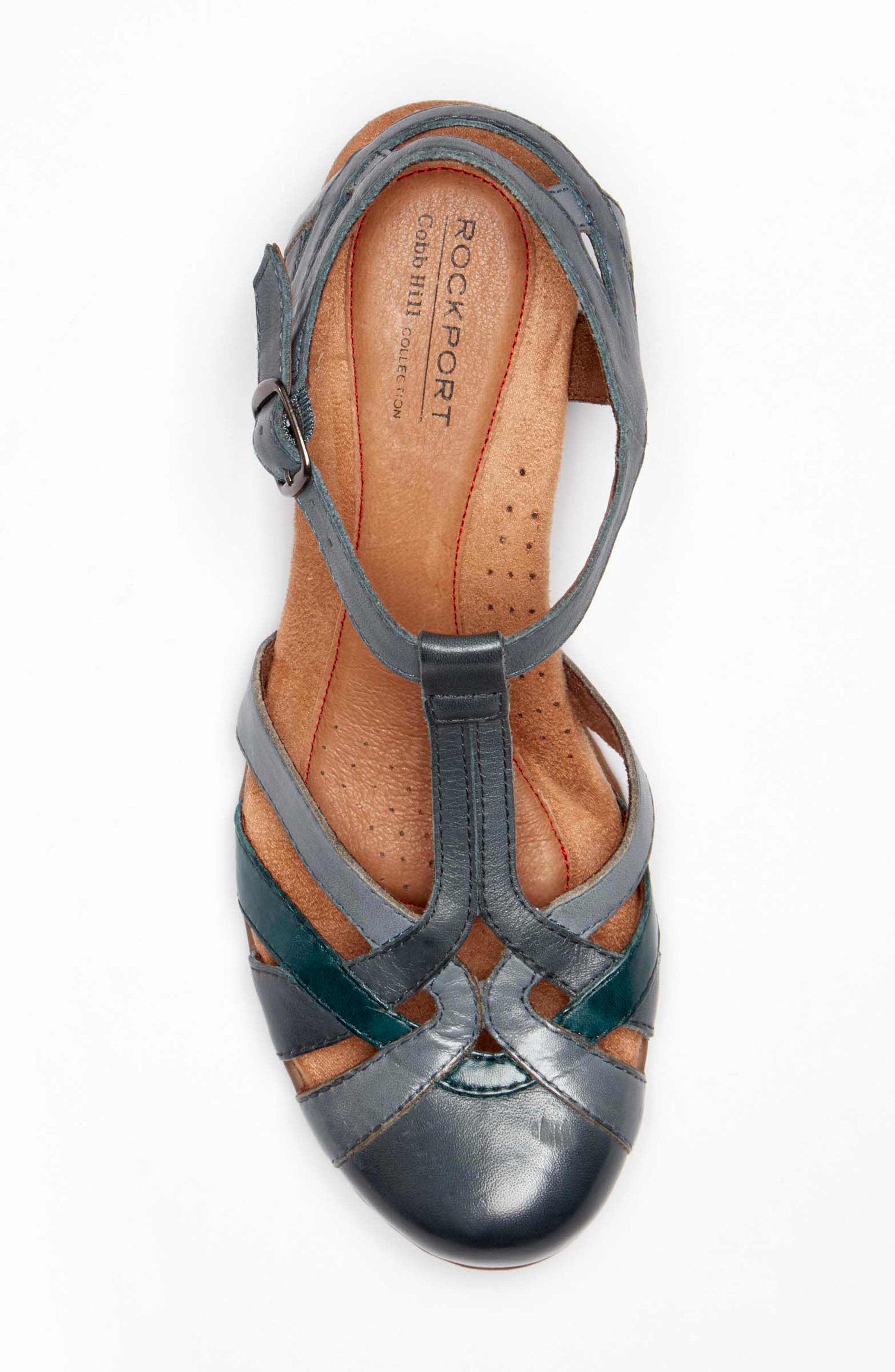 'Aubrey' Sandal, Alternate, color, BLUE MULTI LEATHER