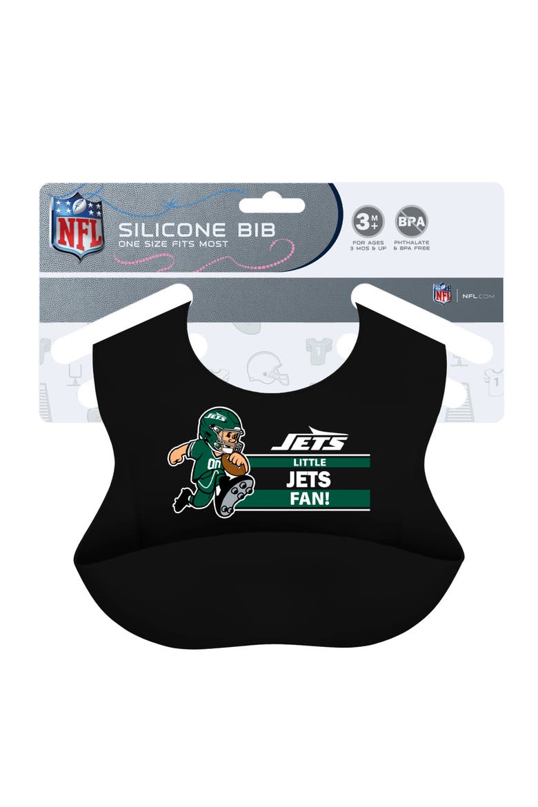 BabyFanatic Officially Licensed Unisex Silicone Baby Bib - NFL New York Jets, Alternate, color, Multicolor