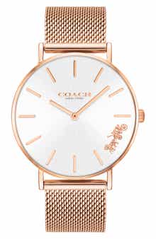 COACH Perry Mesh Strap Watch, 36mm