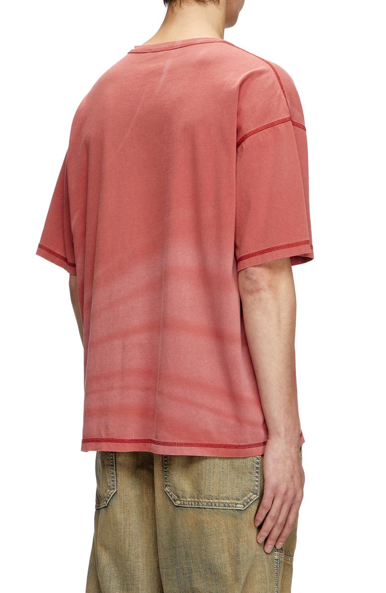 DIESEL<sup>®</sup> T-Adjust-R13 Oversize Graphic T-Shirt, Alternate, color, Red