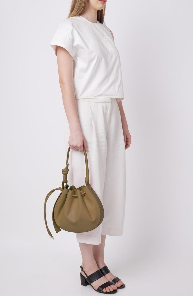 behno Medium Ina Pebble Leather Shoulder Bag, Alternate, color, Palm