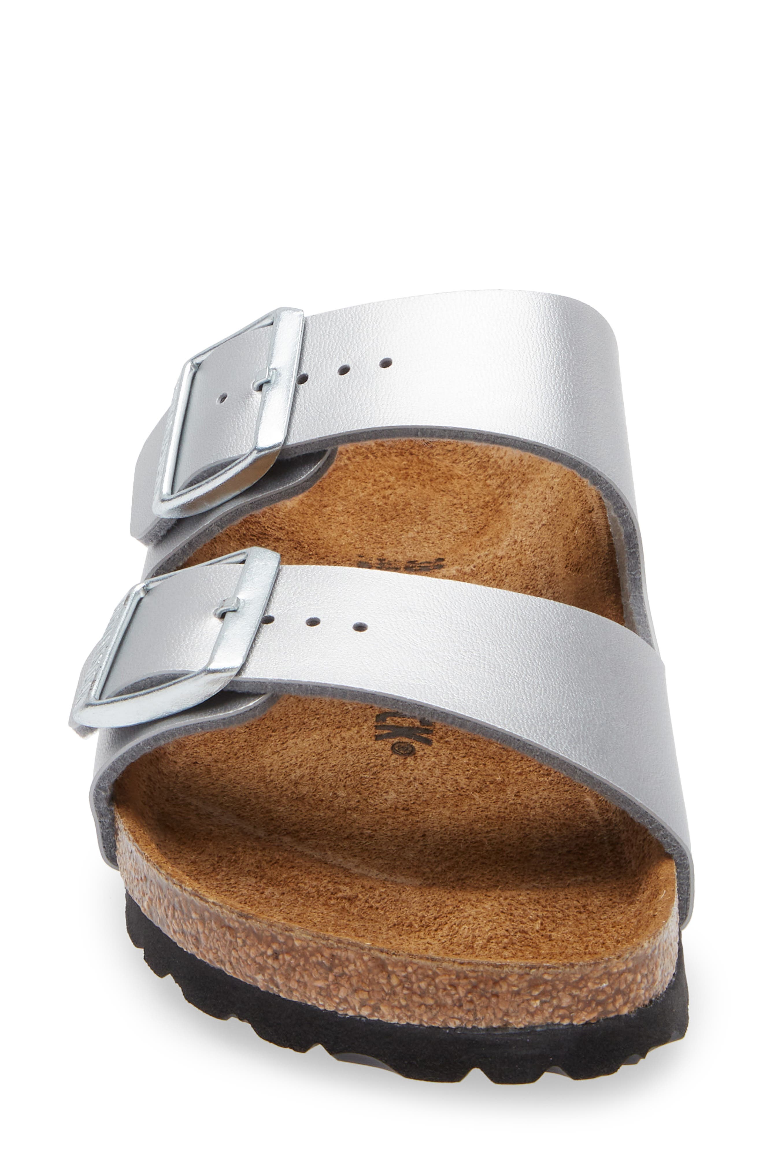 Birkenstock Arizona Sandal, Alternate, color, Silver