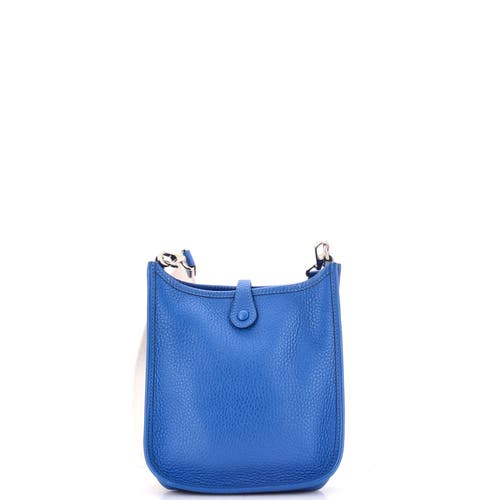 Pre-owned Hermes Hermes Evelyne Bag Gen Iii Clemence Tpm In Blue