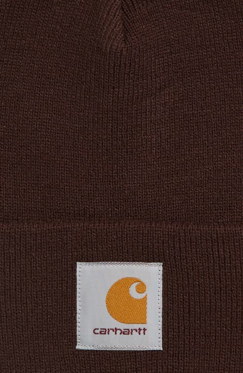 Carhartt Work In Progress Short Watch Beanie In Brown