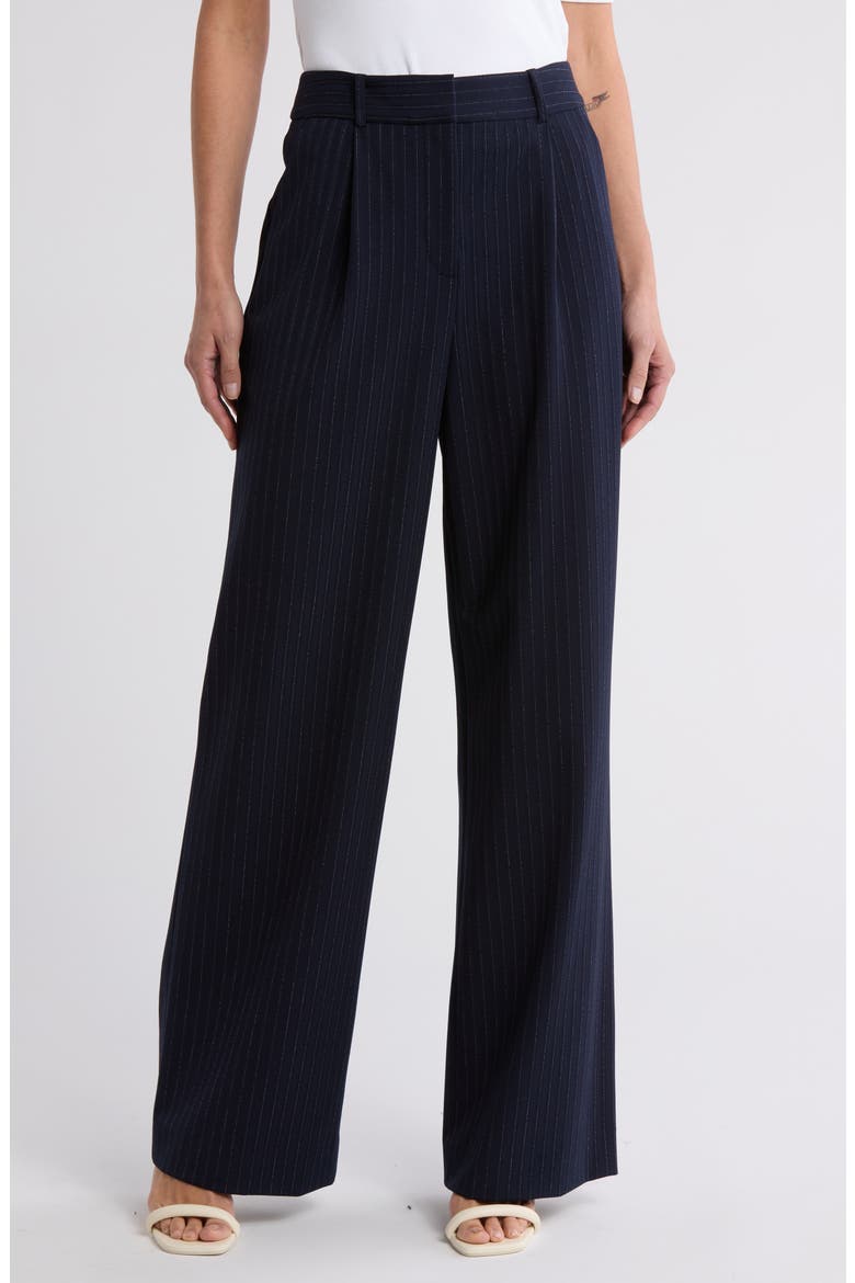 Heyser Pinstripe Pants, Main, color, NAVY MULTI