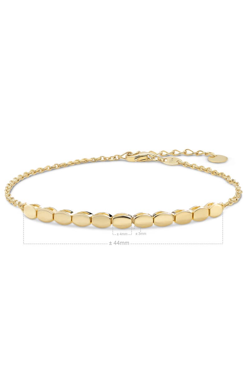DEVATA Hexagon Link Chain Bracelet in 14K Gold, Alternate, color, Yellow Gold