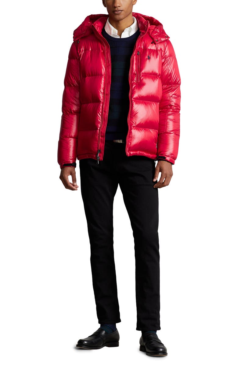 Polo Ralph Lauren Water Repellent 650 Fill Power Down Jacket, Alternate, color, Rl 2000 Red Glossy