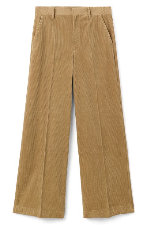 Wide Leg Corduroy Pants
