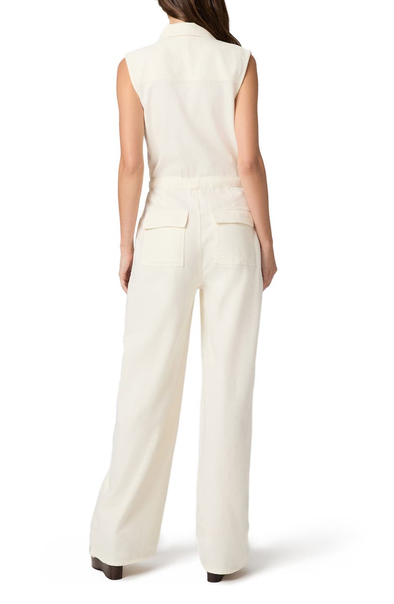PAIGE Hayden Sleeveless Jumpsuit, Alternate, color, Cream Cloud