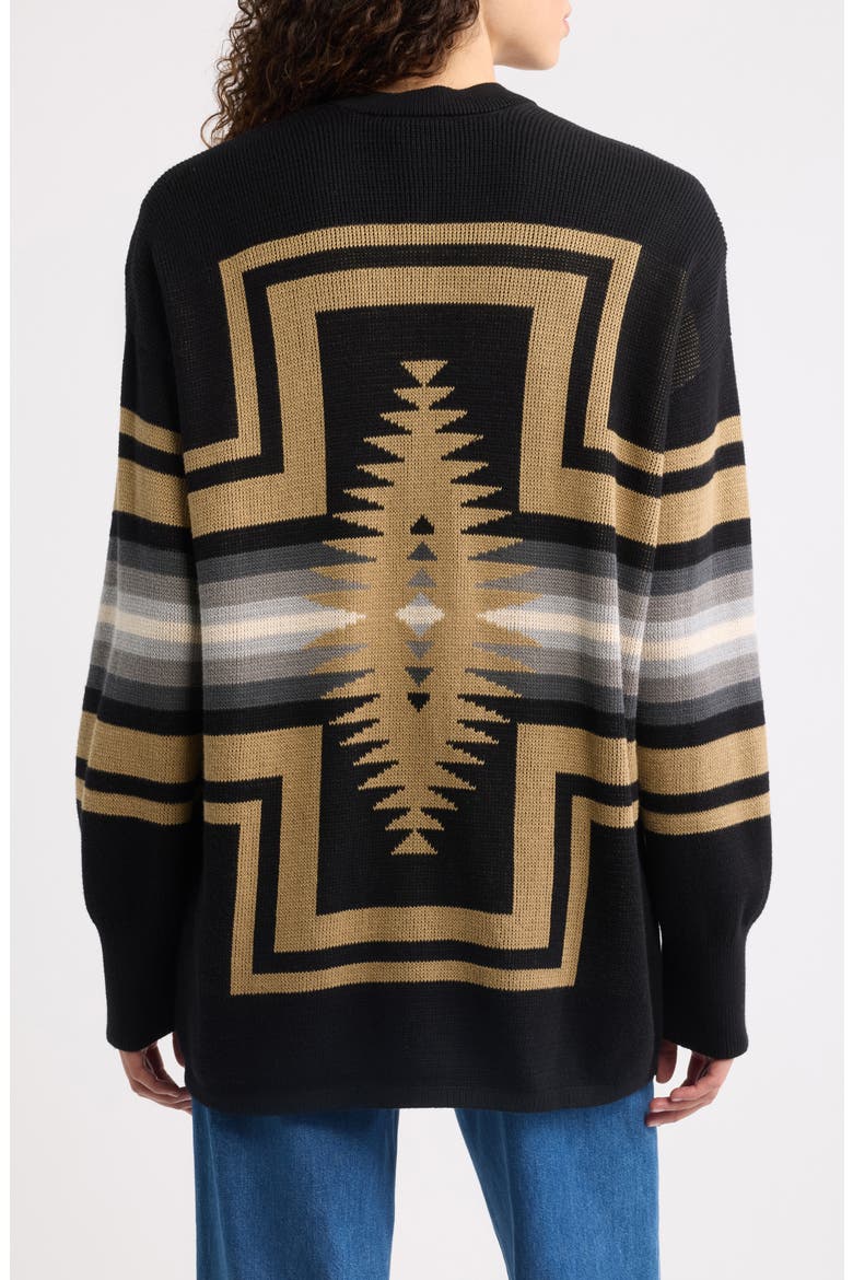 Sierra Springs Open Front Cardigan, Alternate, color, BLACK MIX
