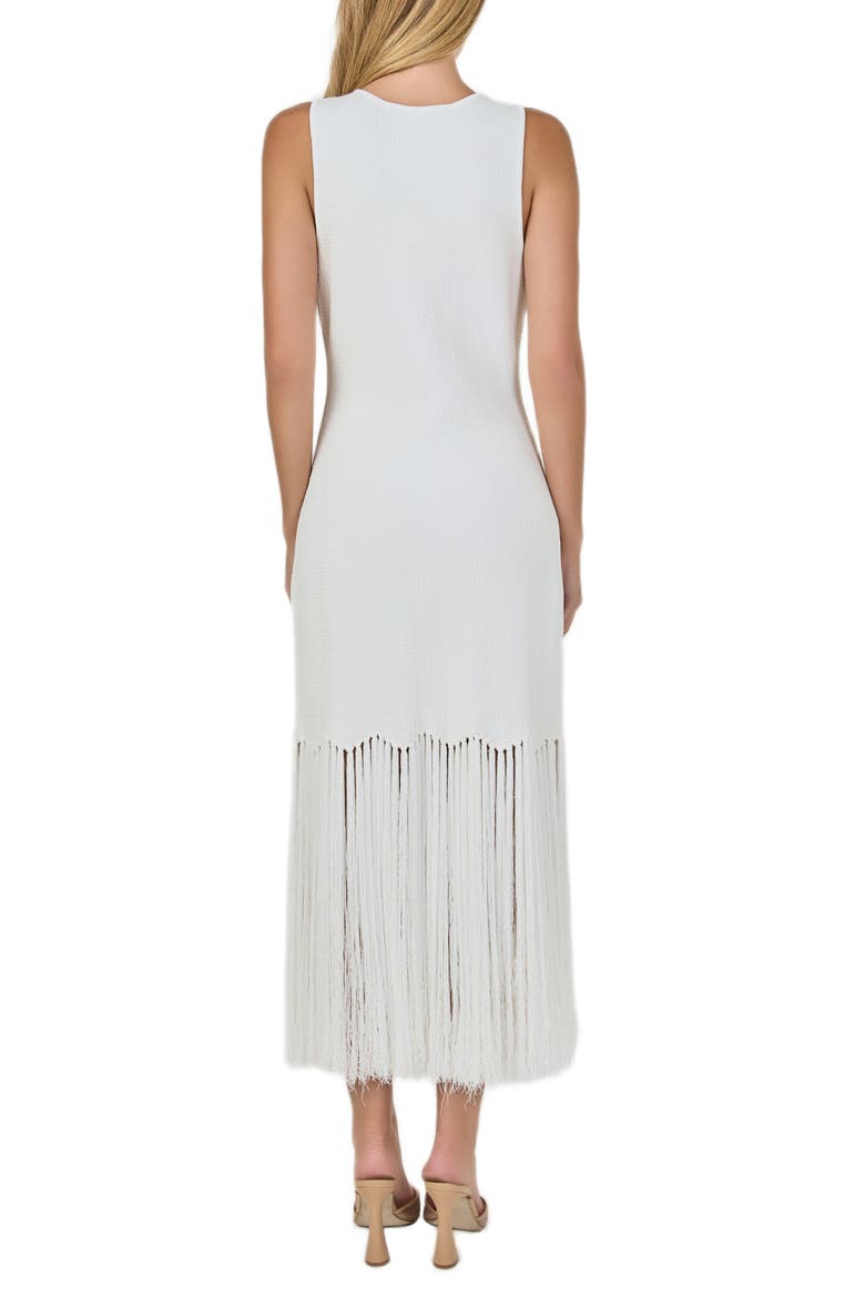 Fringe Knit Midi Dress, Alternate, color, IVORY