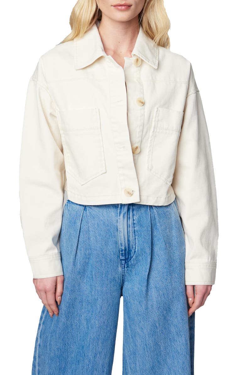 BLANKNYC Oversize Crop Cotton Jacket, Main, color, 