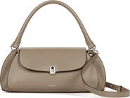 NOIRGAZE Scallop Calf Leather Bag