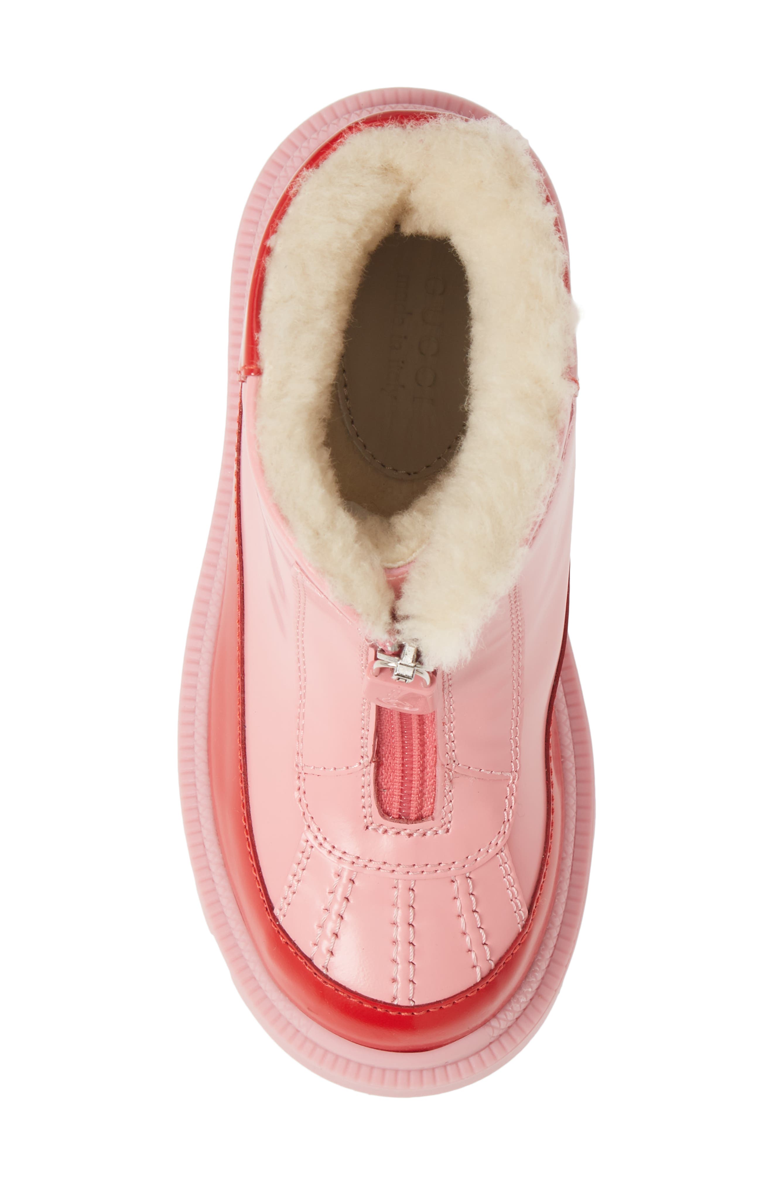 Gucci Cree Faux Fur Lined Boots, Alternate, color, 