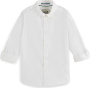 Scotch & Soda Kids' Cotton Dobby Button-Down Shirt