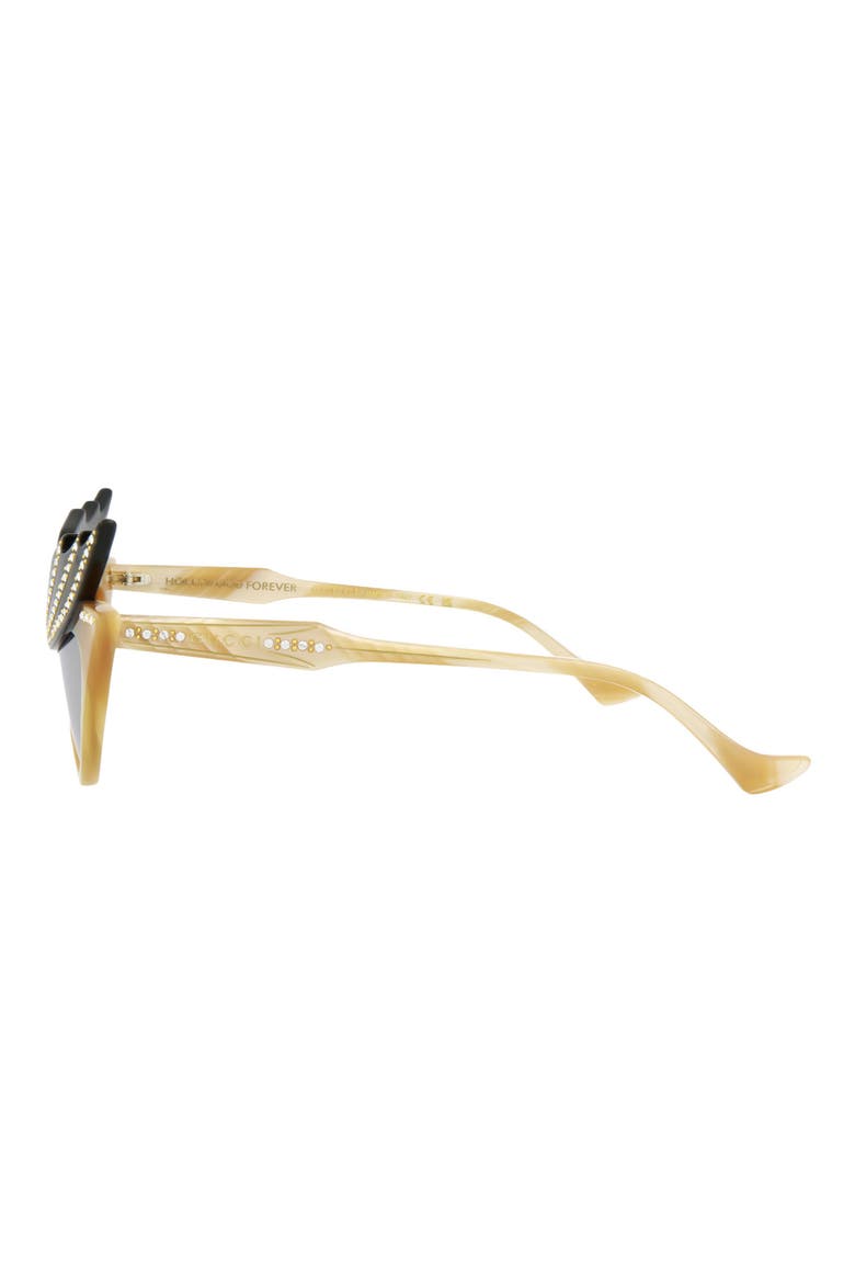 50mm Special Edition Cat Eye Sunglasses, Alternate, color, BEIGE BEIGE SILVER