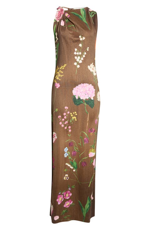 Mixed Botanical Milano Jersey Dress