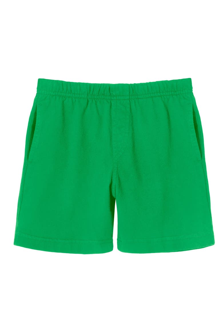 Soft Cotton Side Pocket Above-Knee Shorts, Main, color, Elf Green