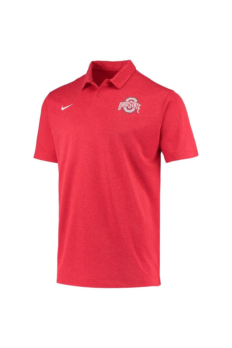 Men's Nike Scarlet Ohio State Buckeyes College Performance Polo, Alternate, color, Scarlet