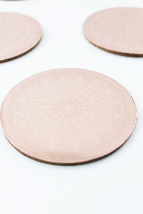 Coppermill Kitchen Vintage Inspired Copper Coasters, Set Of 4 In Copper