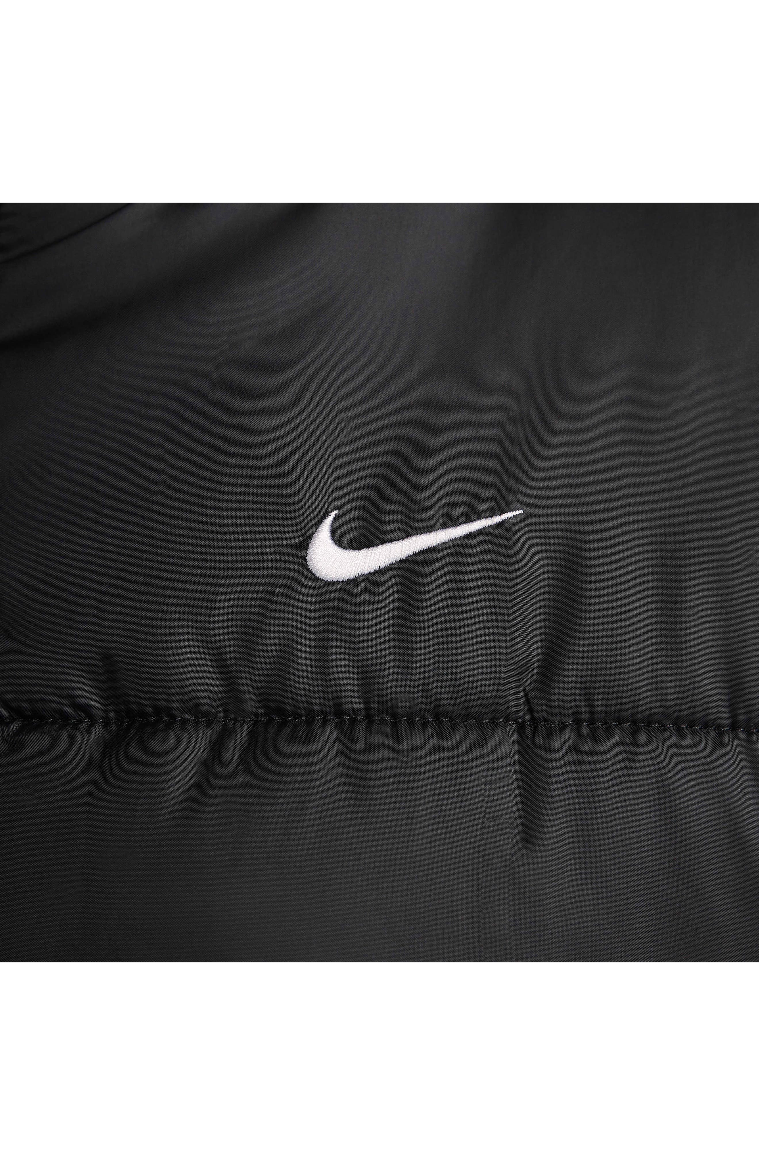 nike black down coat
