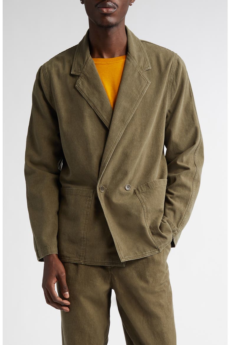 Noah Double Breasted Cotton Twill Sport Coat (Men) | Nordstrom