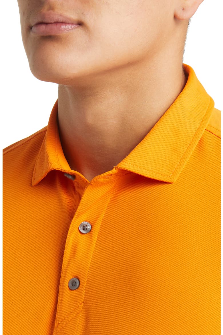 Virtue Piqué Recycled Blend Polo, Alternate, color, ORANGE BURST