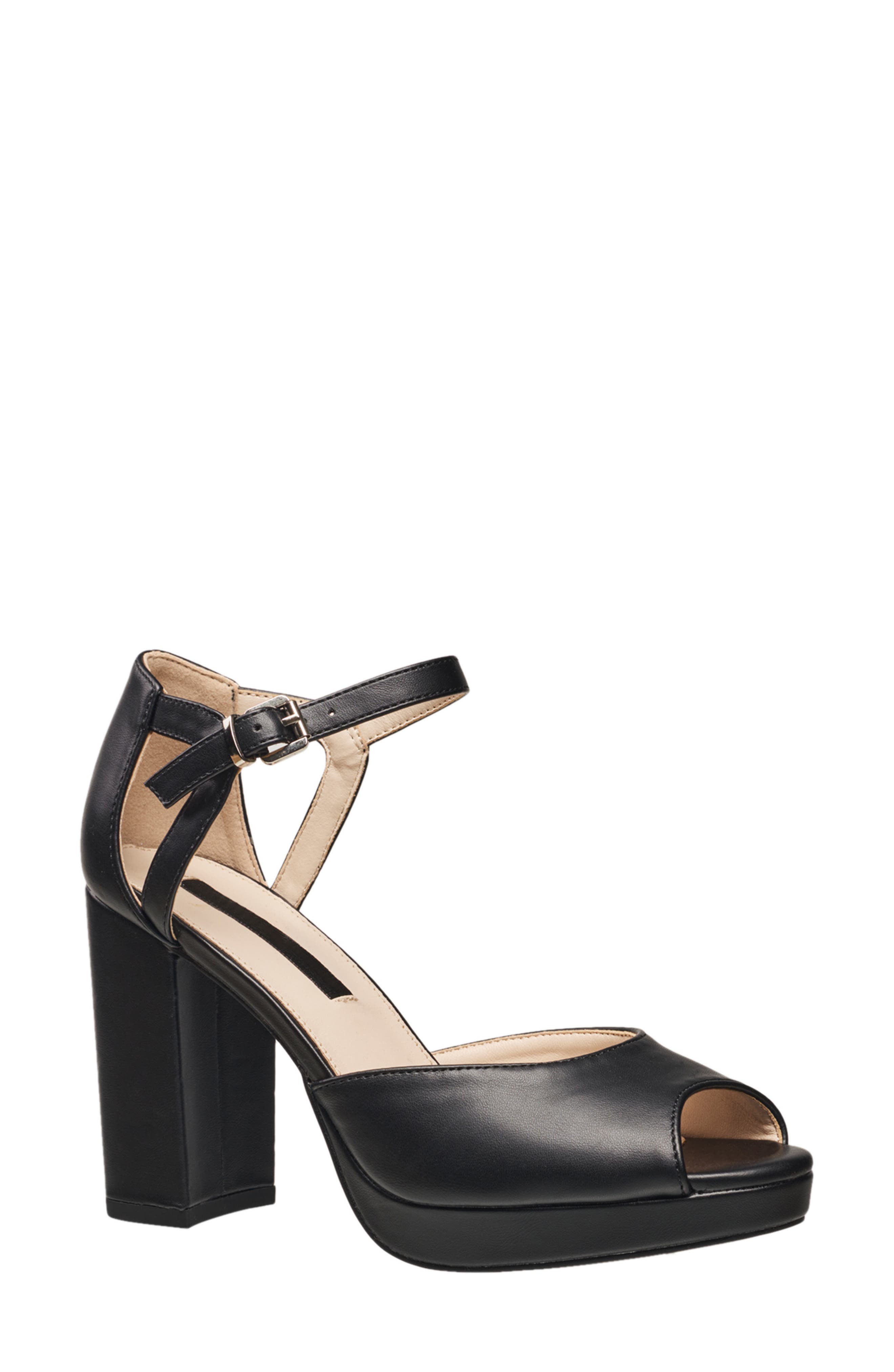 French Connection Platform Sandal, Main, color, 