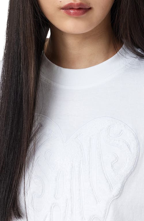 Allsaints Trip Etta Oversize Crop Cotton T-shirt In White