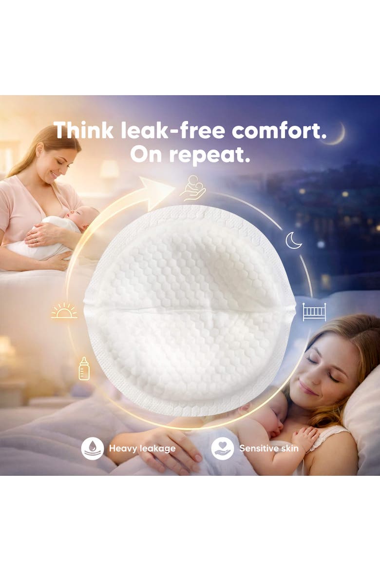 Comfy Dry Disposable Nursing Pads, Alternate, color, White