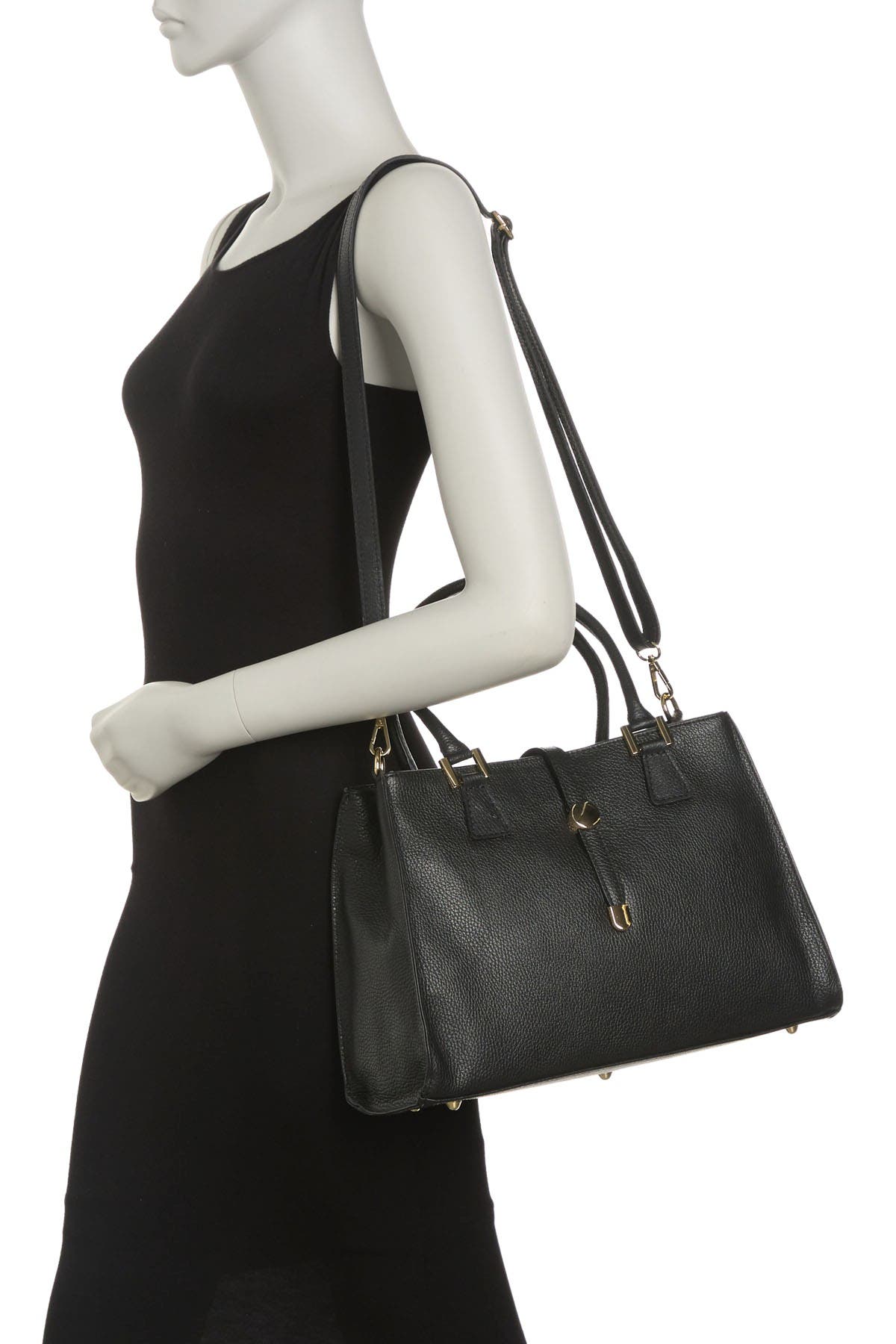 RENATA CORSI Leather Tote, Alternate, color, 