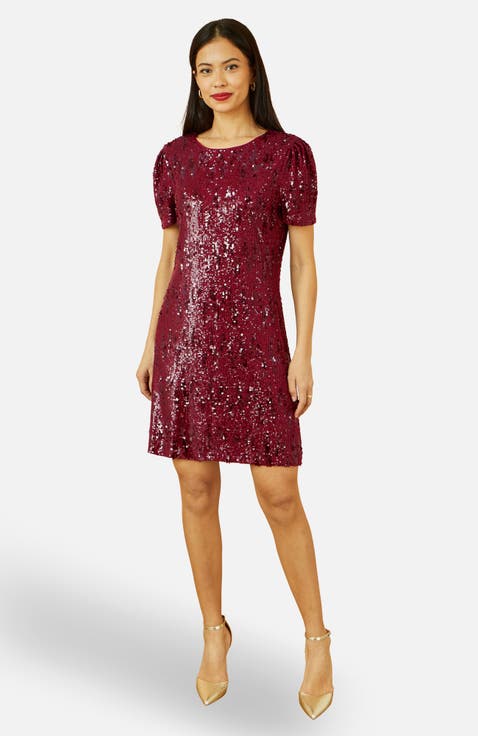 Sequin Stretch Tunic Dress