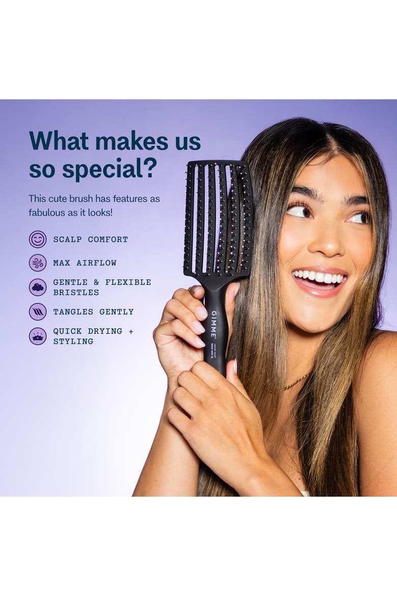 Vented Detangling Brush, Alternate, color, Black