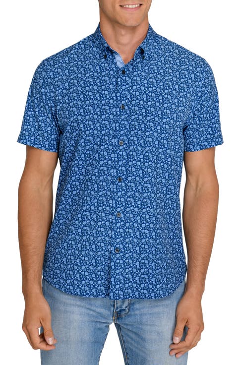 Slim Fit Tossed Botanica Performance Short Sleeve Shirt